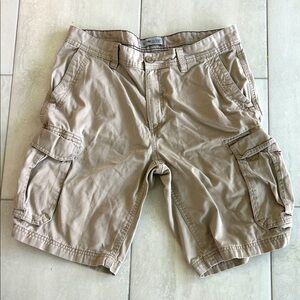 Sun River Khaki Cargo Shorts Size 34
